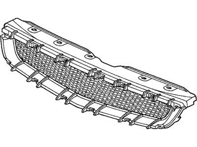 Honda 71121-S04-Z01 Base, Front Grille