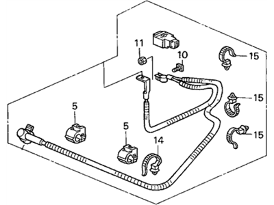 Honda Insight Battery Cable - 32410-S3Y-A11