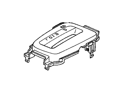 Honda 54710-S3Y-A82ZA Escutcheon, Console (Dark Titanium)