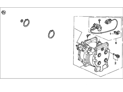 Honda 38800-PHM-004RM Reman, Ac Compressor