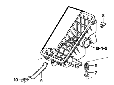 Honda 17240-PHM-010 Case Set, Air Cleaner