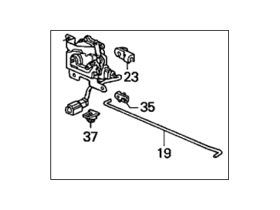 2001 Honda Insight Tailgate Lock Actuator Motor - 74840-S3Y-003