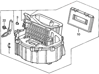 Honda 79305-S3Y-A41 Blower Sub-Assy.