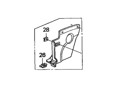 Honda 74168-S3Y-000 Cover, L. FR. Side