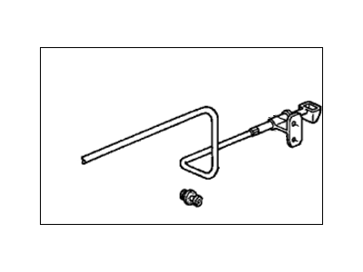 Honda 74130-S3Y-A00ZB Wire Assembly, Hood (Titanium)