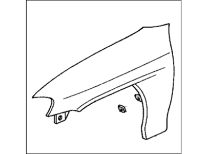 Honda 60211-S3Y-A90ZZ Panel, Right Front Fender (Dot)