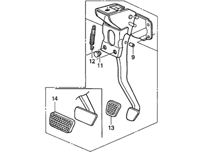 Honda 46600-S3Y-N01 Pedal Assy., Brake