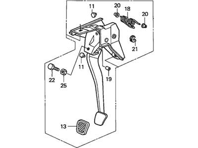Honda 46900-S3Y-N51 Pedal Assy., Clutch