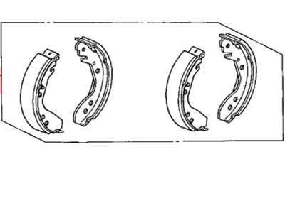 2004 Honda Insight Brake Shoe Set - 43053-S3Y-E50