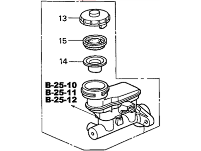 2005 Honda Insight Brake Master Cylinder Reservoir - 46100-S3Y-A03