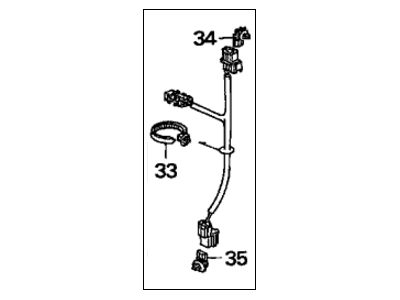 Honda 80460-S3Y-A00 Wire Harness, Air Conditioner