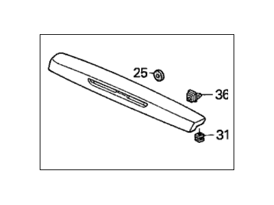 Honda 74900-S3Y-000 Garnish, Tailgate Spoiler