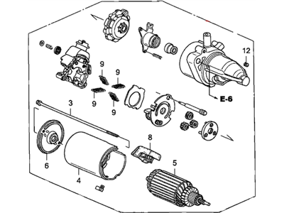 2006 Honda Insight Starter Motor - 31200-PHM-A02