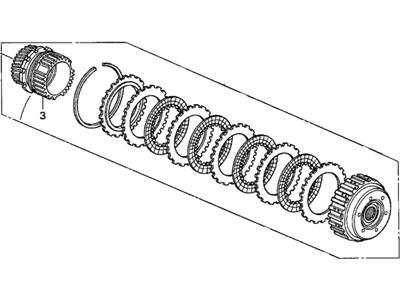 Honda 22020-PHT-325 Clutch Set, Starting