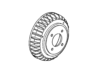 Honda 42610-S3Y-000 Drum, Rear Brake