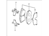Honda CRX Brake Pad Set - 064A5-SA0-770 Brake Pad Kit