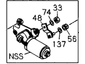 Honda Passport Wiper Motor - 8-97118-073-0 Motor Assembly, Left Front Windshieldwiper