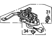 74120 S0x A20 Genuine Honda Lock Assy Hood