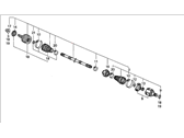 Honda Del Sol Axle Shaft - 44010-ST7-900 Passenger Side Driveshaft Set