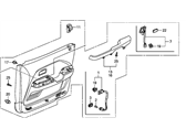 Honda Pilot Door Trim Panel - 83500-S9V-A01ZA Lining Assy., R. FR. Door *G59L* (MEDIUM FERN)