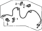 Sna 003 Genuine Honda Sensor Assembly Left Front Sna 003 Genuine Honda Sensor Assembly Left Front