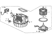 Honda CRX Blower Motor - 79300-SH2-A22 Blower Assembly