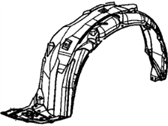 Honda Genuine 74291-TR3-A00 Fender Partition Pad