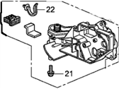 Honda 76207-TF0-G01 Bracket Set, R. (R.C.)