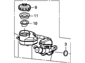 Honda CR-V Brake Master Cylinder - 46100-T0A-A02 Master Cylinder A