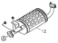 Honda 8-97207-110-0 Muffler Assembly, Exhuast