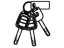 Honda 06350-TLA-A01 Cylinder Set, Key