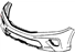 Honda 71101-T3L-A01ZZ Face, Front Bumper