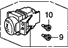 Honda 35550-SZA-A01ZA Switch Assy., Lock (Vtm-4) *NH167L* (GRAPHITE BLACK)