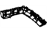 Honda 71598-SZT-G01 Spacer, L. RR. Bumper Side