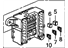 Honda 38230-TK8-A01 Box Assembly, Rear Junction