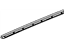 Honda 72875-T2A-A01 Weatherstrip, L. RR. Door (Inner)