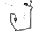 Honda 46375-S0X-A50 Pipe V, Brake