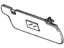 Honda 88210-SA5-674ZD Sunvisor Assembly, Passenger Side (Meek Red)