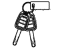 Honda 06350-TBA-A81 Cylinder Set, Key