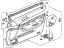 Honda 83501-SV4-A80ZA Base, R. FR. Door *G38L* (LEA) (JADE GREEN)