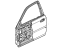 Honda 67050-SV4-A90ZZ Panel, L. FR. Door (DOT)