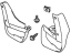 Honda 08P09-TM8-1A0R1 Splash Guard, Rear