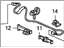 Honda 39156-SWA-A01 Sub-Feeder Assembly, Antenna