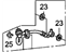 Honda 01466-SWA-000 Hose Set, Rear Brake