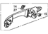 Honda 72140-SWA-A01 Handle Assembly, Passenger Side Door (Outer)