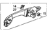 Honda 72180-SWA-A01 Handle Assembly, Driver Side Door (Outer)