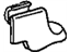 Honda 81506-SNA-A11ZC Cover, L. FR. Seat Foot (Inner) *NH167L* (RR) (GRAPHITE BLACK)