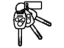 Honda 06350-TR0-307 CYLINDER SET, KEY