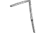 Honda 76231-672-010 Channel, Rear Door Run