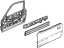Honda 67050-SH2-A02ZZ Panel, L. FR. Door